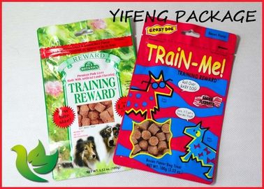 Las bolsas de plástico de la cerradura de la cremallera del bolso de la comida de perro se levantan la bolsa de empaquetado del alimento para animales