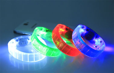 Tarjeta de encargo/resplandor de la ampolla de la pulsera del juguete LED del niño que destella en las pulseras oscuras