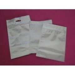 Papel de aluminio impreso aduana lateral plateada blanca 3 que cocina el bolso con la cremallera
