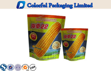Plásticos brillantes del maíz del OEM se levantan la bolsa para el alimento para animales, especias, salsas, carne