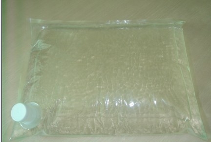 La bolsa de plástico transparente del OEM en la caja que empaqueta con el canalón para el gel