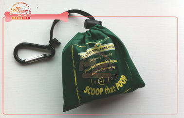 Pantalla de seda en el portador del bolso del impulso del perro de la tela con el bolso abonable y bio de la impresión