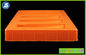 Empaquetado cosmético plástico rectangular anaranjado de la tarjeta de la ampolla de las bandejas del PVC