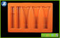 Empaquetado cosmético plástico rectangular anaranjado de la tarjeta de la ampolla de las bandejas del PVC