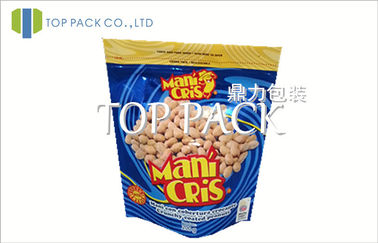 Colorido levántese las bolsas de la comida para el cacahuete, tamaño modificado para requisitos particulares/logotipo
