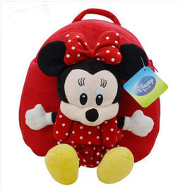La escuela preciosa de los niños de Disney hace excursionismo el bolso de escuela de Minnie Mouse para el bebé