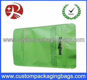 El bolso de café Ziplock del papel de aluminio verde del ANIMAL DOMÉSTICO/del AL/PE que empaqueta con se levanta