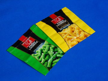 Bolsa de empaquetado de la cremallera flexible plana para el plástico de la hoja de la comida