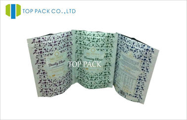 Bolsas laminadas impresas hoja verde de Alumimum con el Ziplock alineado para el polvo de la comida