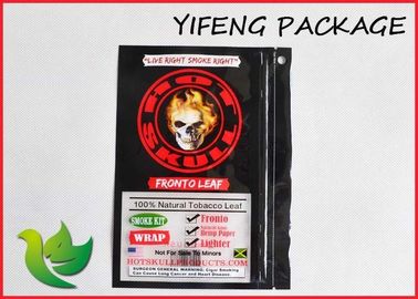 El tabaco que empaqueta almacenamiento Ziplock empaqueta la parte inferior plana con impreso