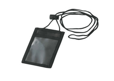 Bolso abierto de la vertical y bolsa horizontal de los poseedores de una tarjeta de identificación de nombre de la conferencia del bolso con el cordón 30327