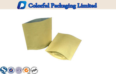 La hoja del papel de Kraft alineada coloca la bolsa para arriba laminada para el embalaje del té/del bocado