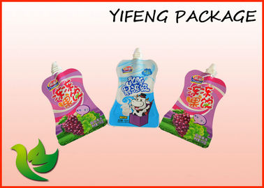 Bolsa libre 50ml 100ml 200ml del canalón de la forma para el empaquetado líquido del jugo de la comida