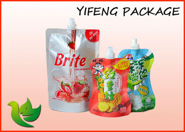 Bolsa libre 50ml 100ml 200ml del canalón de la forma para el empaquetado líquido del jugo de la comida