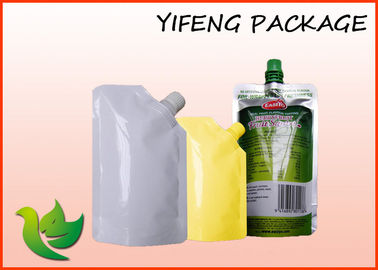 Bolsa líquida del canalón flexible del jugo que empaqueta bolsas reutilizables laminadas de la comida