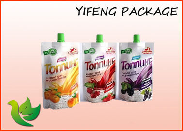 Bolsa alineada reutilizable de Doypack del papel de aluminio con el bolso de agua plástico de la categoría alimenticia del canalón