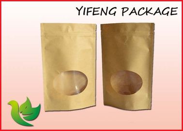 Levántese la bolsa de papel de empaquetado de Kraft de los bolsos del café con la cerradura 250g 500g de la cremallera