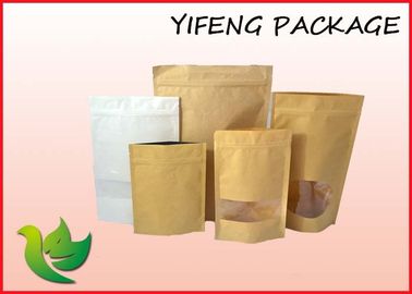 Levántese la bolsa de papel de empaquetado de Kraft de los bolsos del café con la cerradura 250g 500g de la cremallera