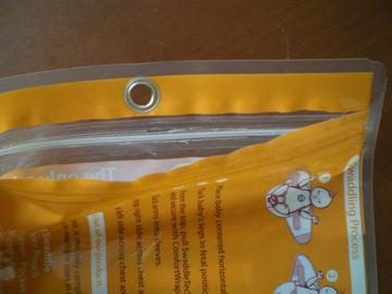 Bolsa de encargo de la cremallera de la hoja que empaqueta Eco amistoso con el agujero de la ejecución