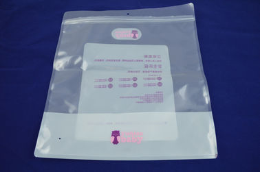 Bolsa plana grande de encargo de la cremallera que lamina que empaqueta Eco transparente amistoso