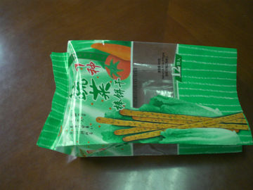 Bolsa reforzada lateral verde de la comida que empaqueta para el ANIMAL DOMÉSTICO/CPP de la galleta