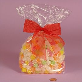 Bolsos planos del polipropileno del claro del fabricante de China para el caramelo