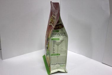 Bolsa única de la parte inferior plana del acondicionamiento de los alimentos para el cacao, galletas, mezclas del polvo