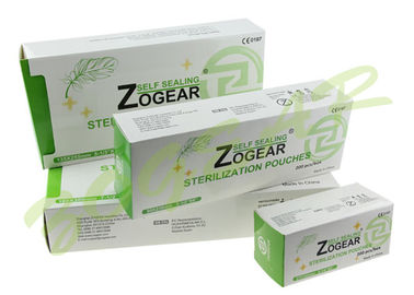 EO y bolsa autoadhesiva de la esterilización del vapor, 60g/metro cuadrado de bolsas de papel de la esterilización